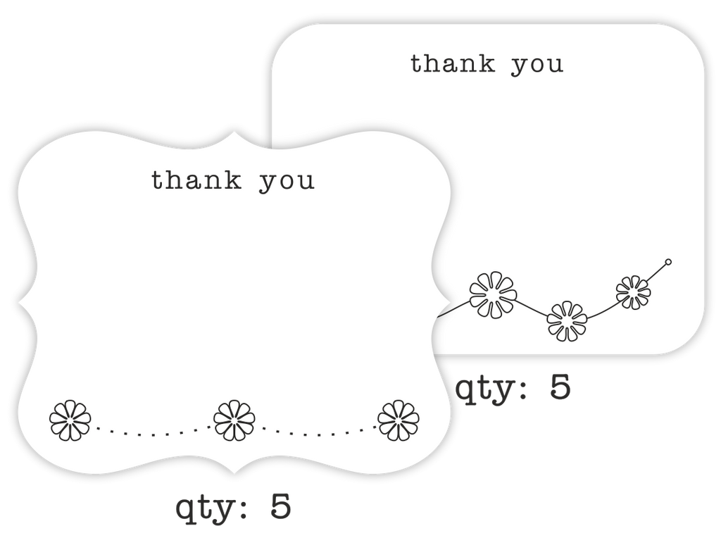 thank you cards (variety), 10-pack - the gifted tag