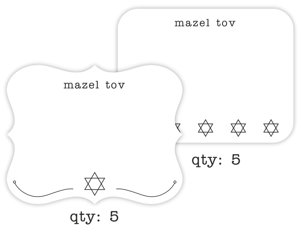mazel tov greeting cards (variety), 10-pack - the gifted tag