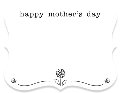 mother's day greeting card - the gifted tag