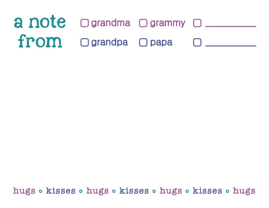 note to grandkids greeting cards - the gifted tag