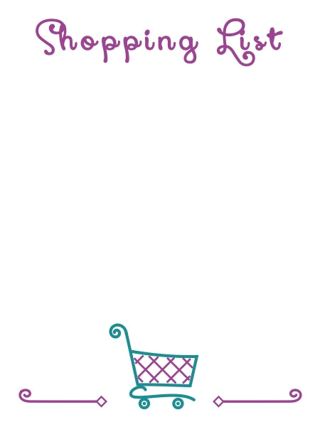 shopping list notecards - the gifted tag