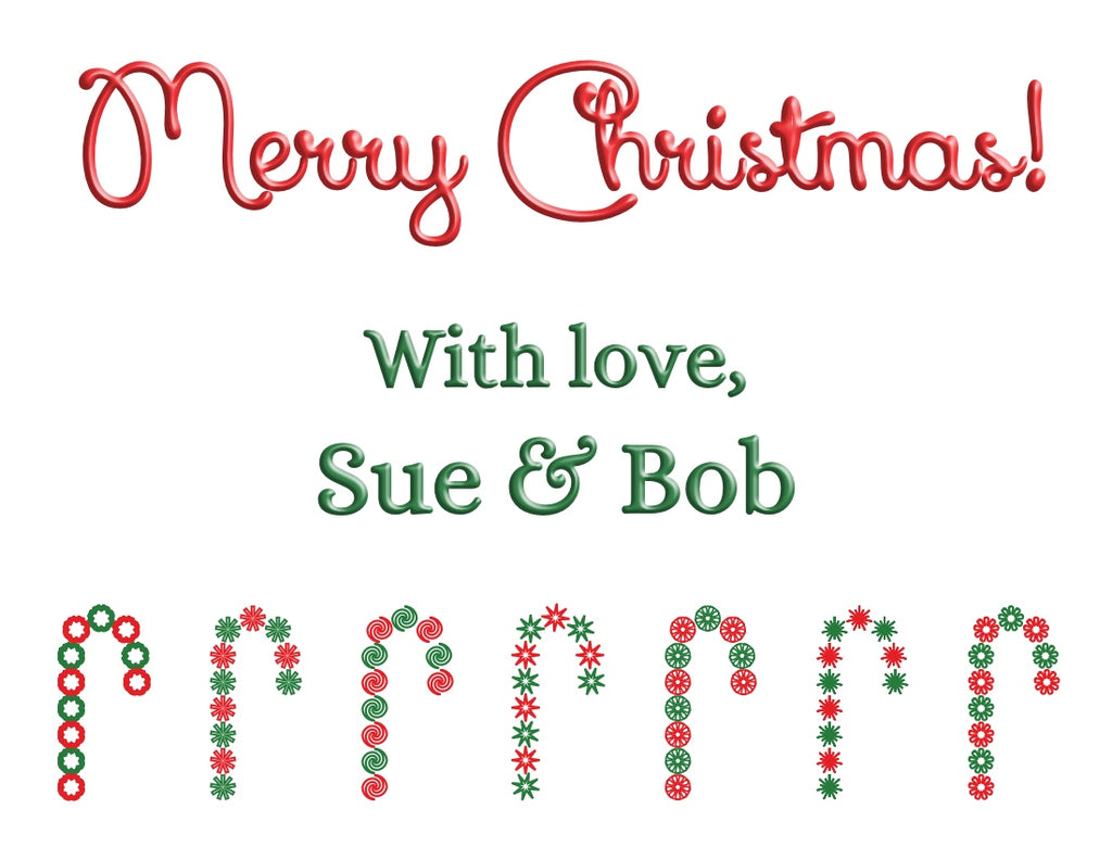 personalized christmas greeting cards - the gifted tag