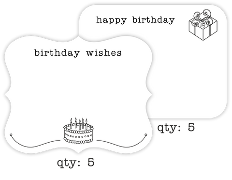 birthday greeting cards (variety), 10-pack - the gifted tag