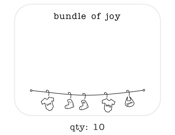 baby greeting cards, 10-pack - the gifted tag