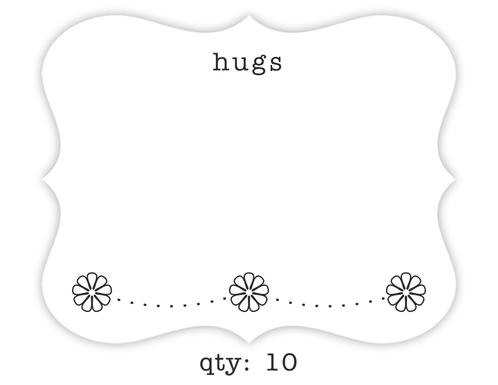 hugs greeting cards, 10-pack - the gifted tag