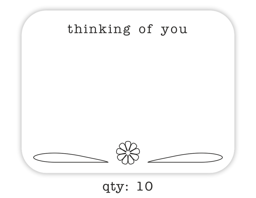 thinking of you greeting cards, 10-pack - the gifted tag