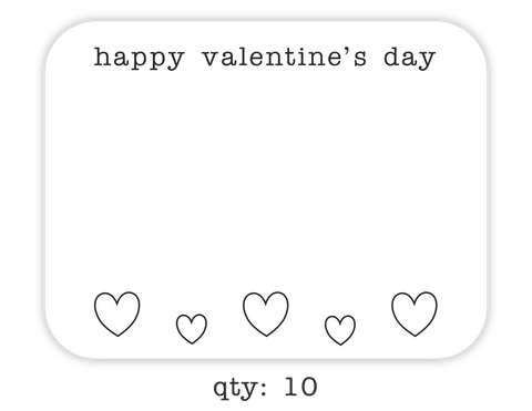 valentine's day greeting cards, 10-pack - the gifted tag