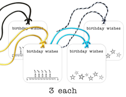 birthday gift tags, 12-pack - the gifted tag