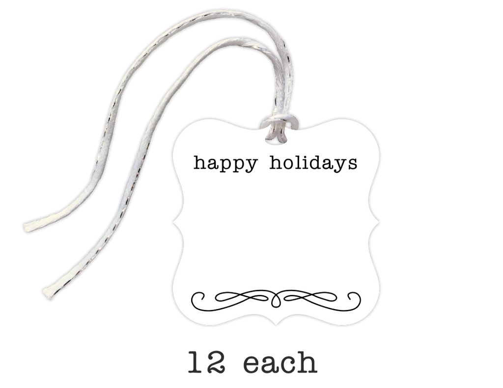 holiday gift tags, 12-pack - the gifted tag