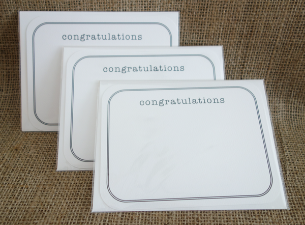 congratulations greeting card - the gifted tag