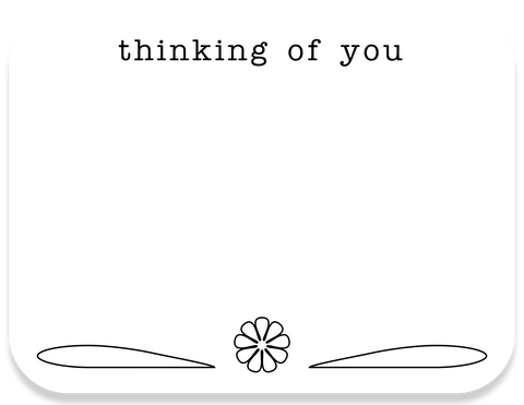thinking of you greeting card - the gifted tag