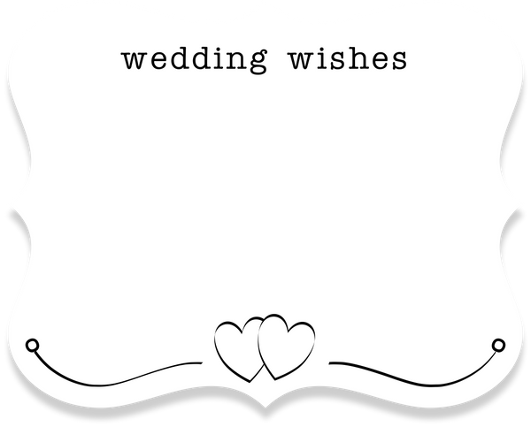 wedding greeting card - the gifted tag