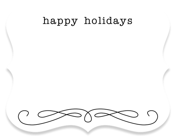 holiday greeting card - the gifted tag