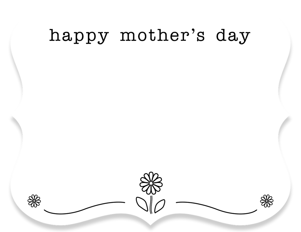 mother's day greeting card - the gifted tag