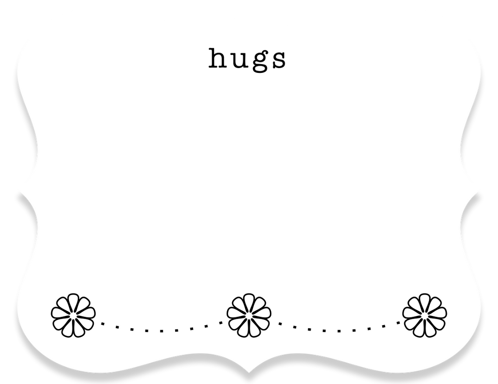 hugs greeting card - the gifted tag