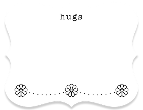 hugs greeting card - the gifted tag