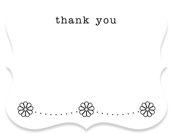 thank you card - the gifted tag