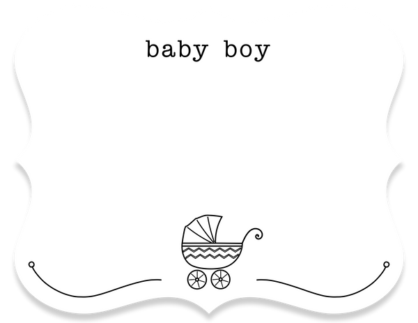 baby boy greeting card - the gifted tag