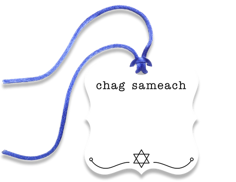 chag sameach gift tag - the gifted tag