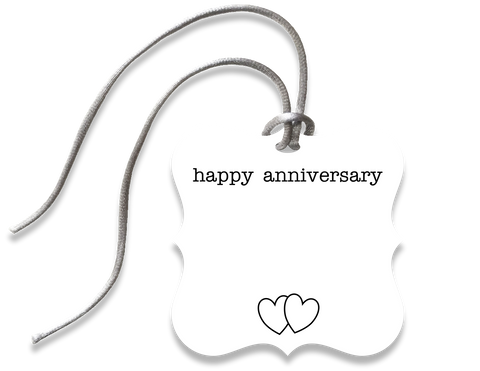 anniversary gift tag - the gifted tag