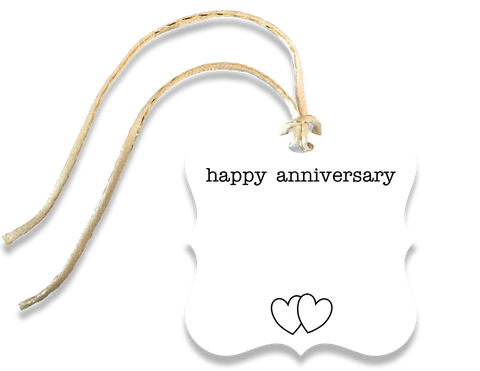 anniversary gift tag - the gifted tag
