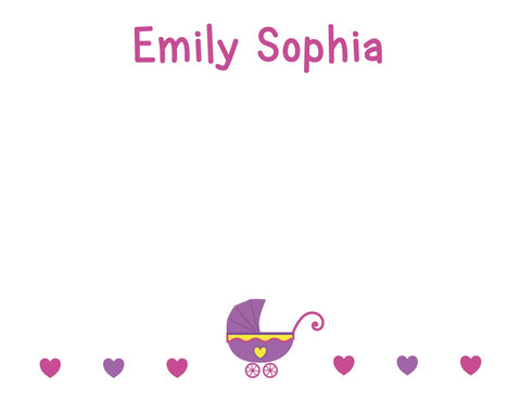 personalized baby notecards with envelopes - the gifted tag