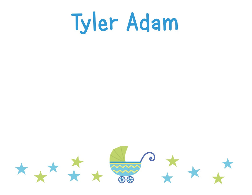 personalized baby notecards with envelopes - the gifted tag