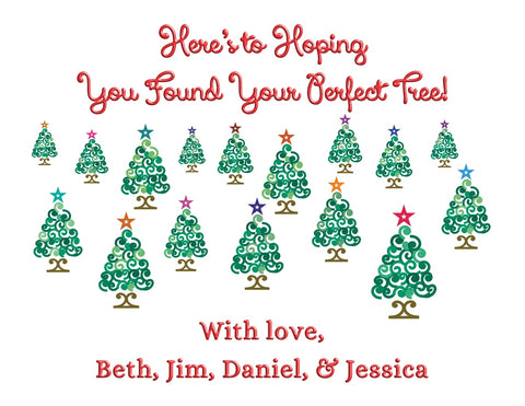 personalized christmas greeting cards - the gifted tag